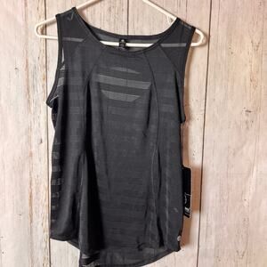 90 Degree By Reflex Black Athletic Sporty Sleeveless Open Back Top Sz S